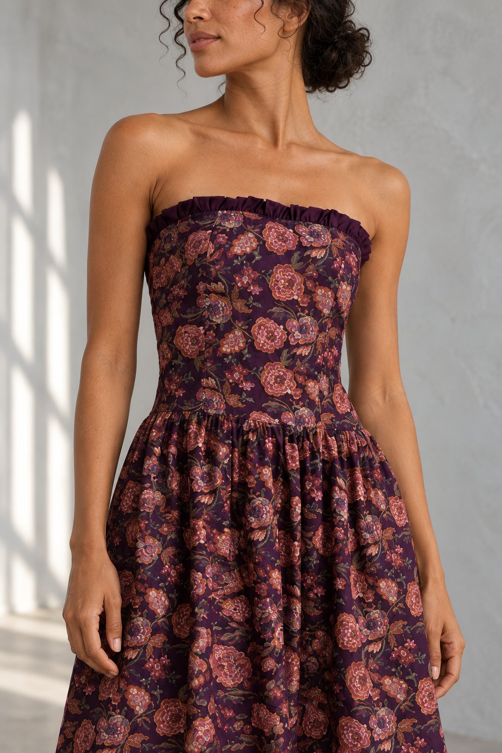 Détail du bandeau volanté Violet
