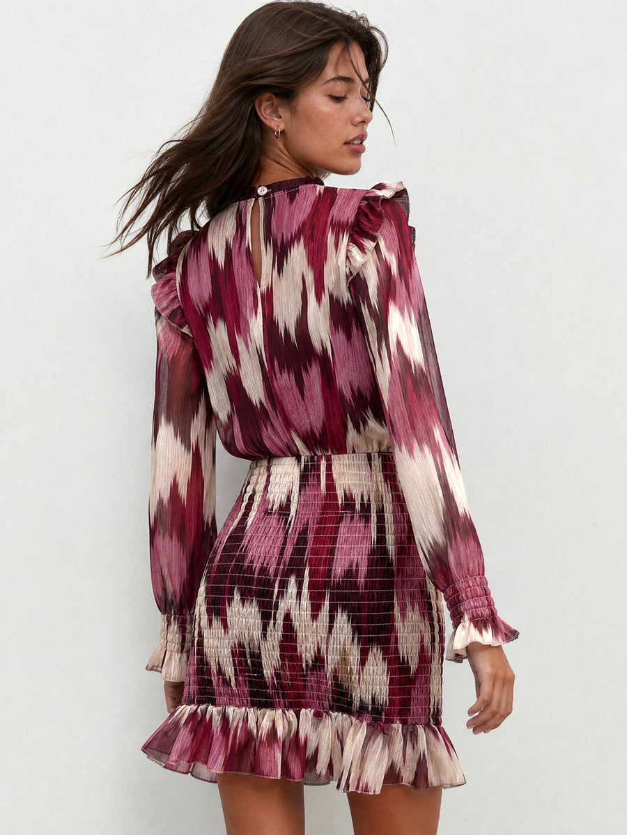 robe bordeaux vue de dos