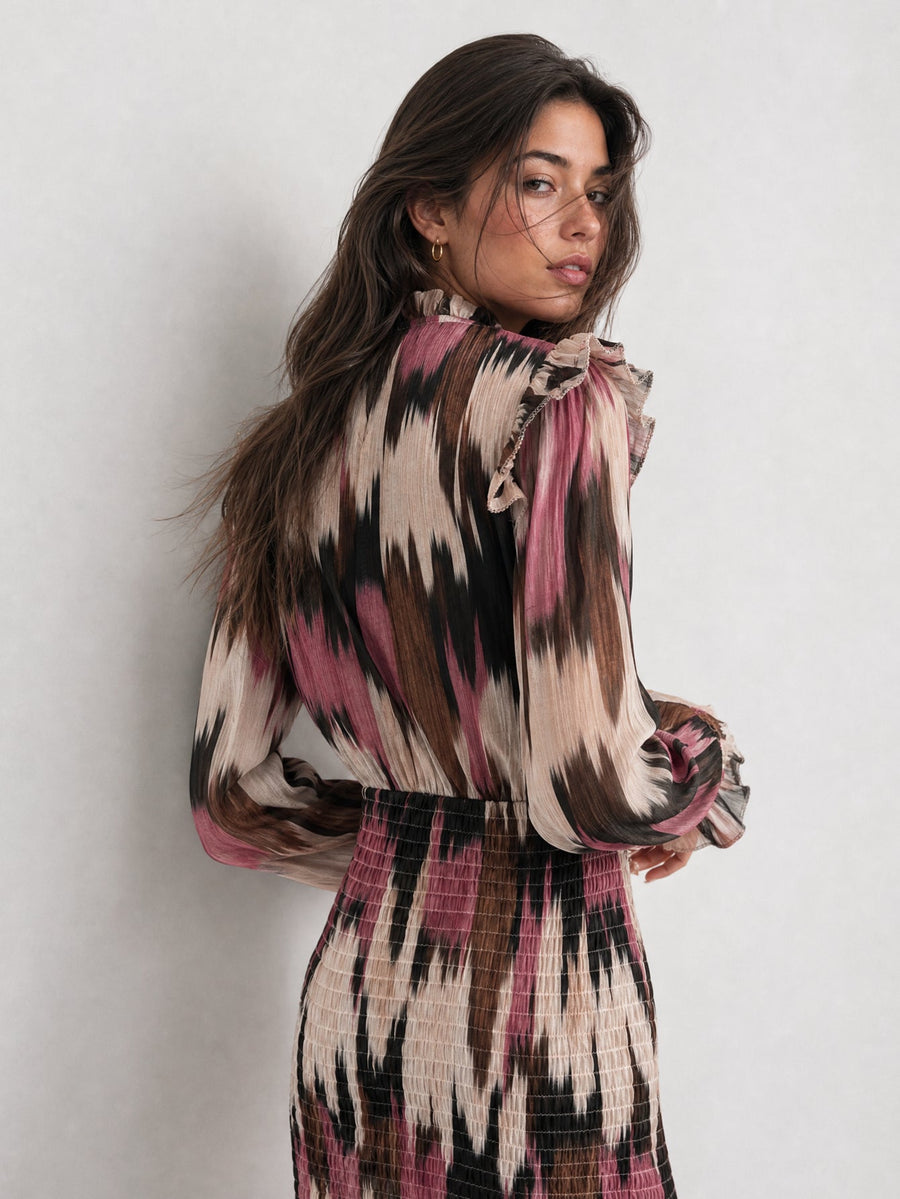 robe smockée près du corps