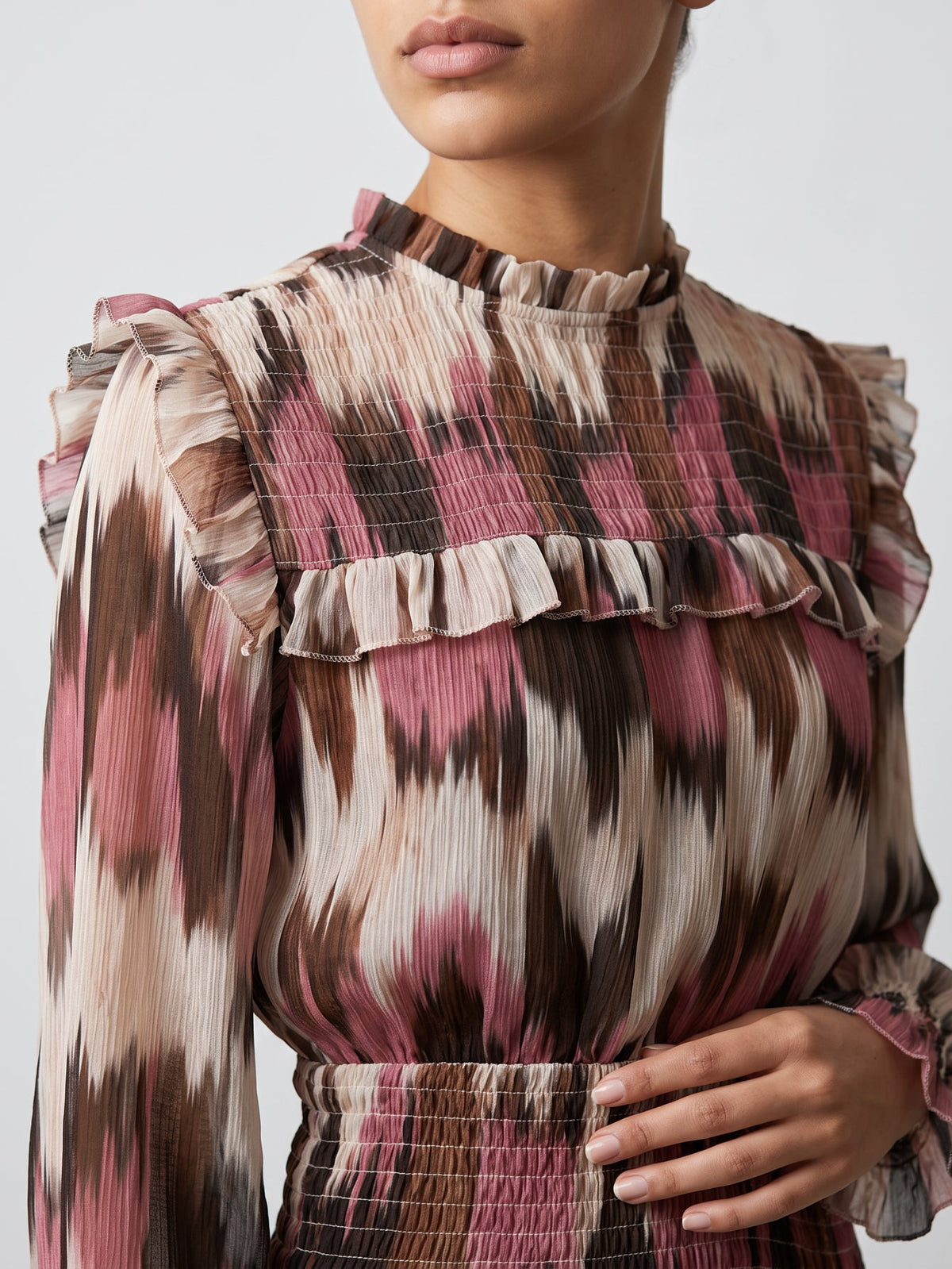 robe dos goutte boutonnée