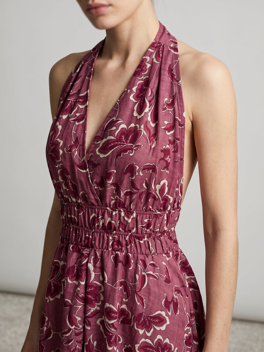 Décolleté en V croisé coloris rose poudré