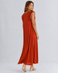 robe en jersey de coton a volants aux epaules image 13