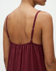 Look d’été robe bordeaux