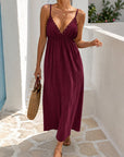Texture crinkle robe longue