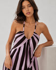Robe halter détail du lien de nuque