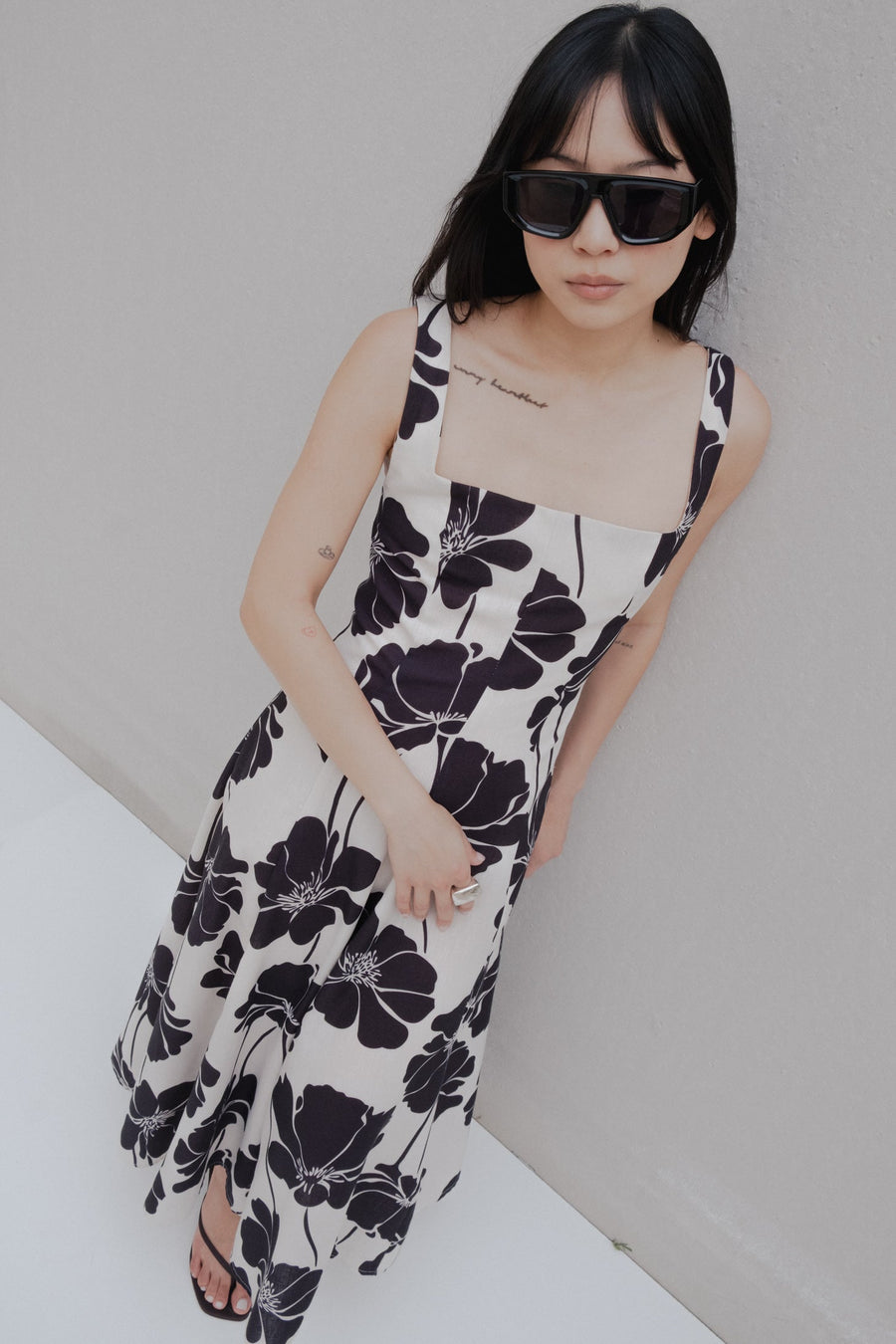 robe midi estampado image 1