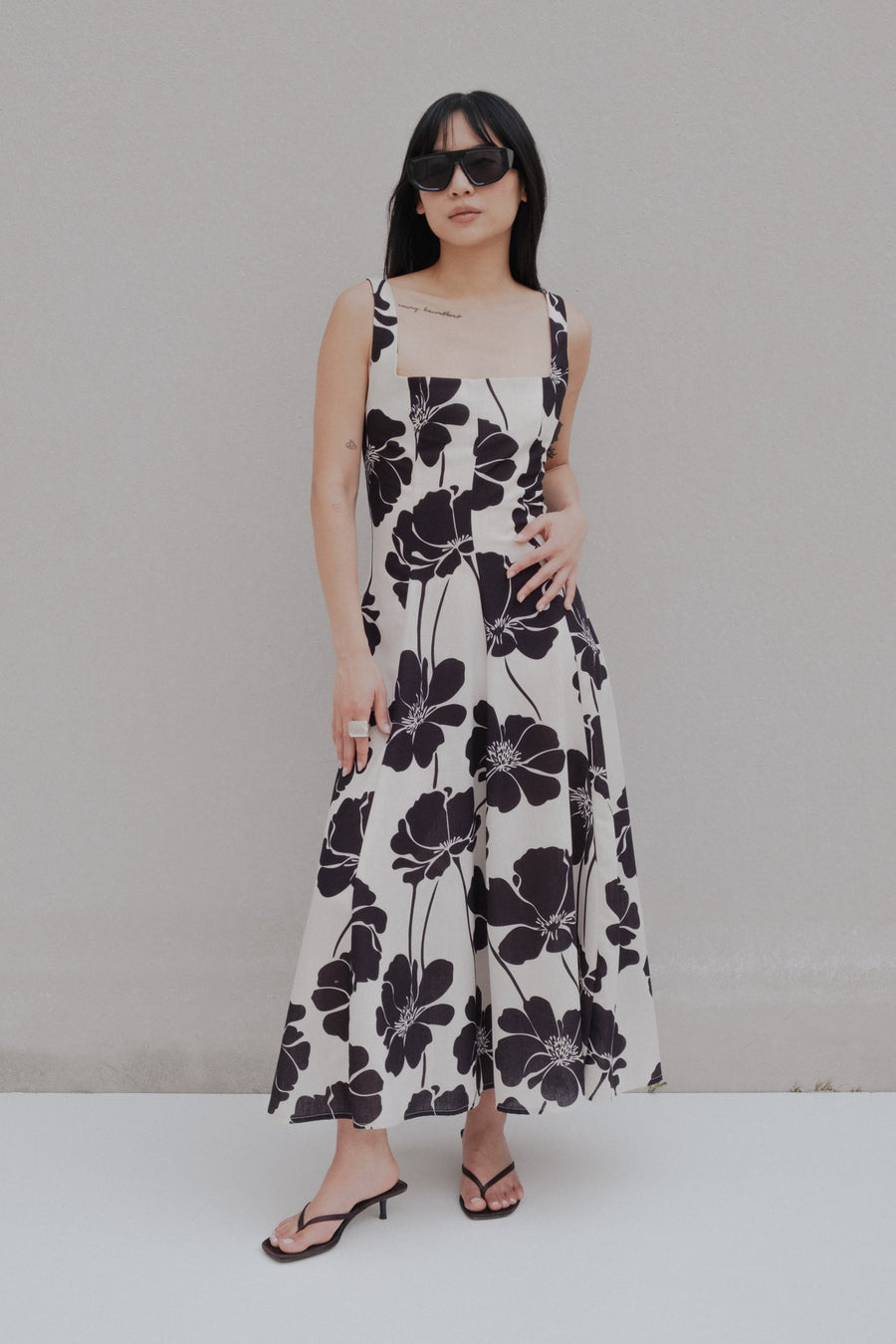 robe midi estampado image 2