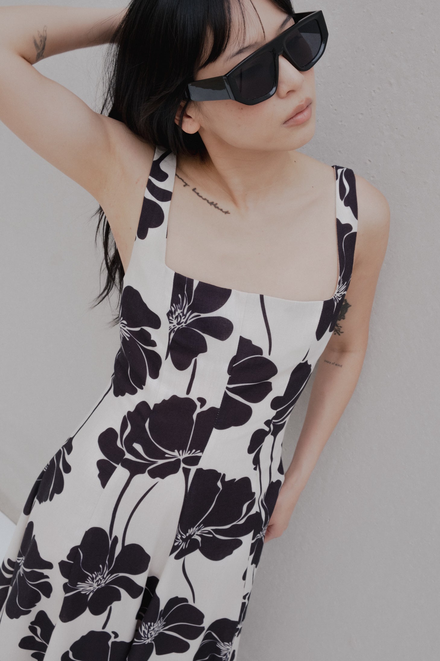 robe midi estampado image 4