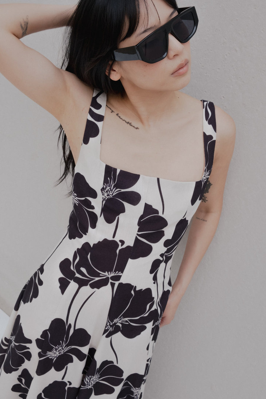 robe midi estampado image 4