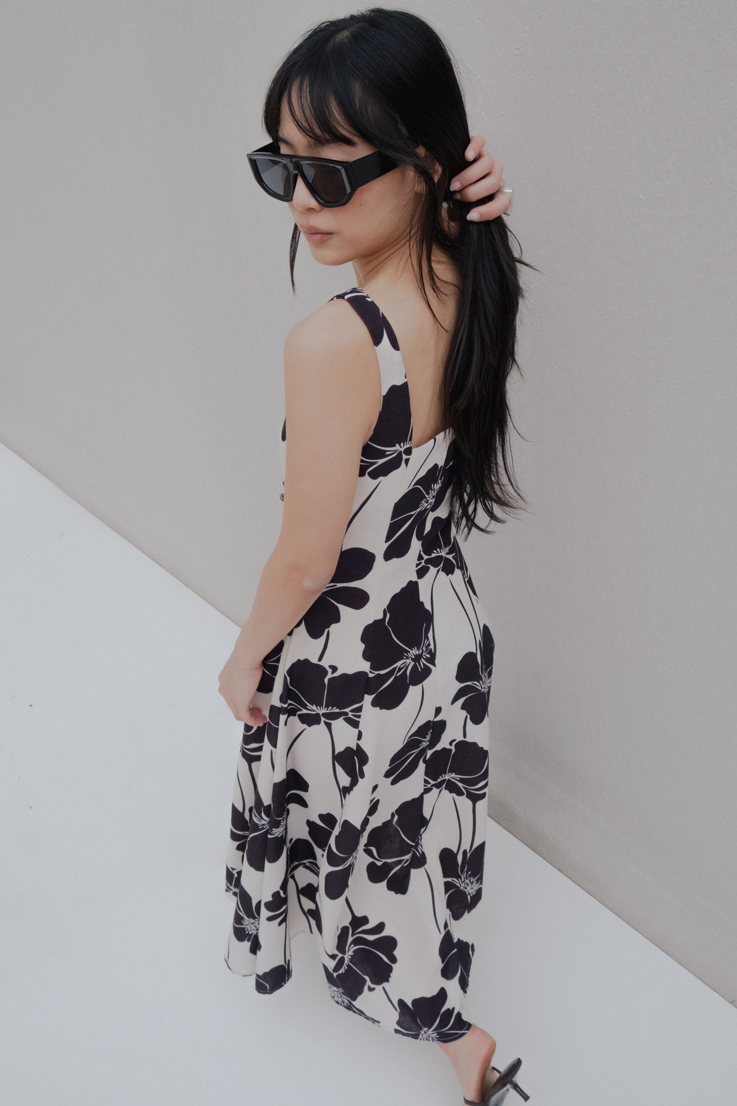 robe midi estampado image 5