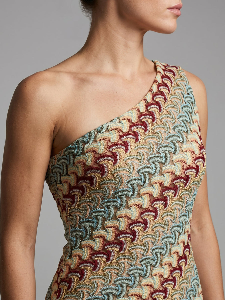 Zoom sur la maille crochet ajourée