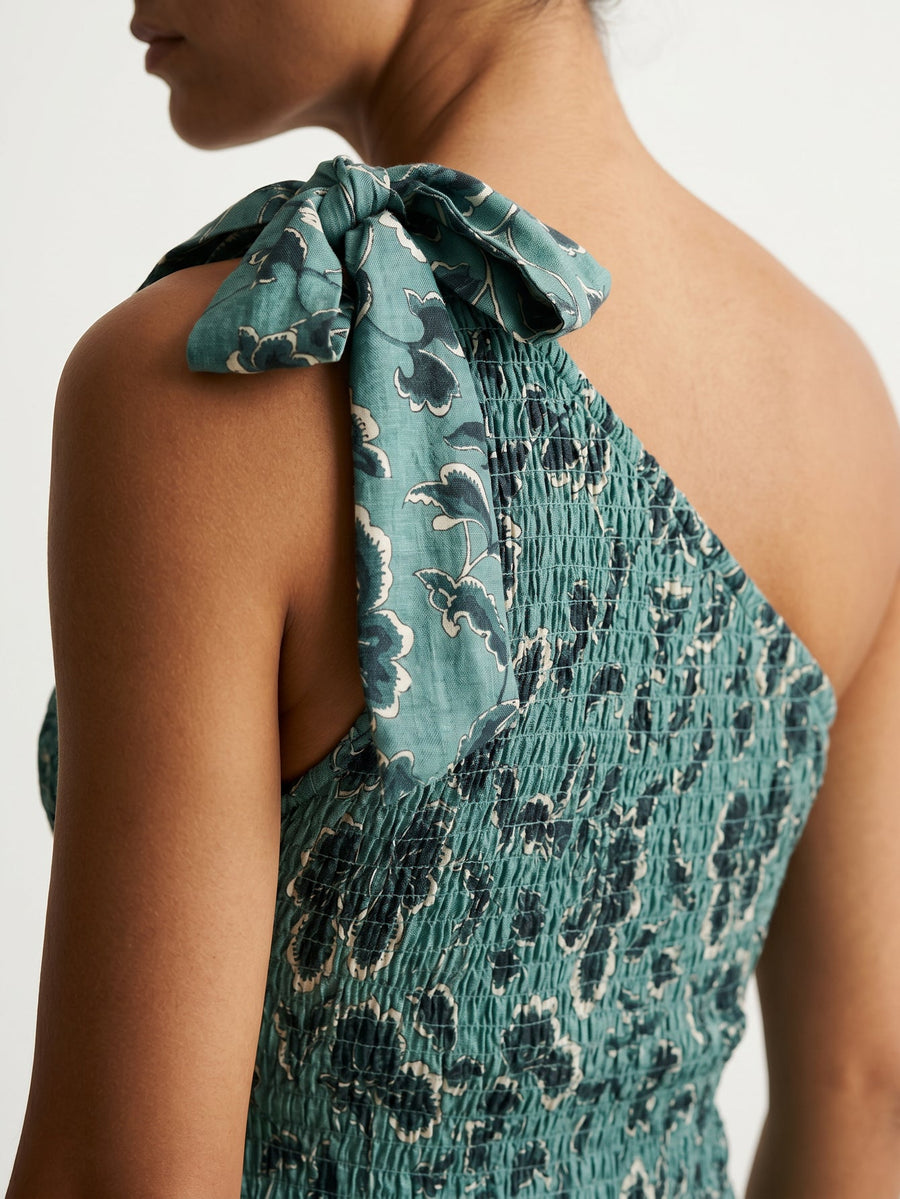 robe une epaule mini fleurie smockee image 17