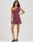robe une epaule mini fleurie smockee image 2