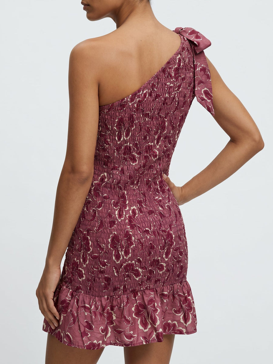 robe une epaule mini fleurie smockee image 8