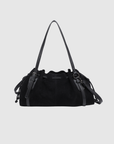 Sac baguette en suédine noir