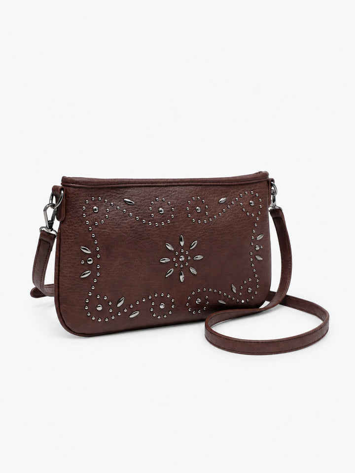 Sac bandoulière à clous vue 01