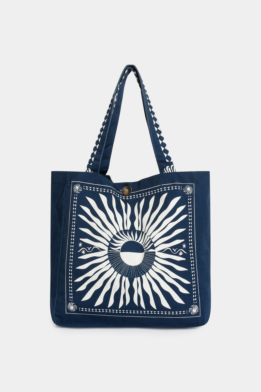 sac cabas en toile imprime soleil grand format image 1