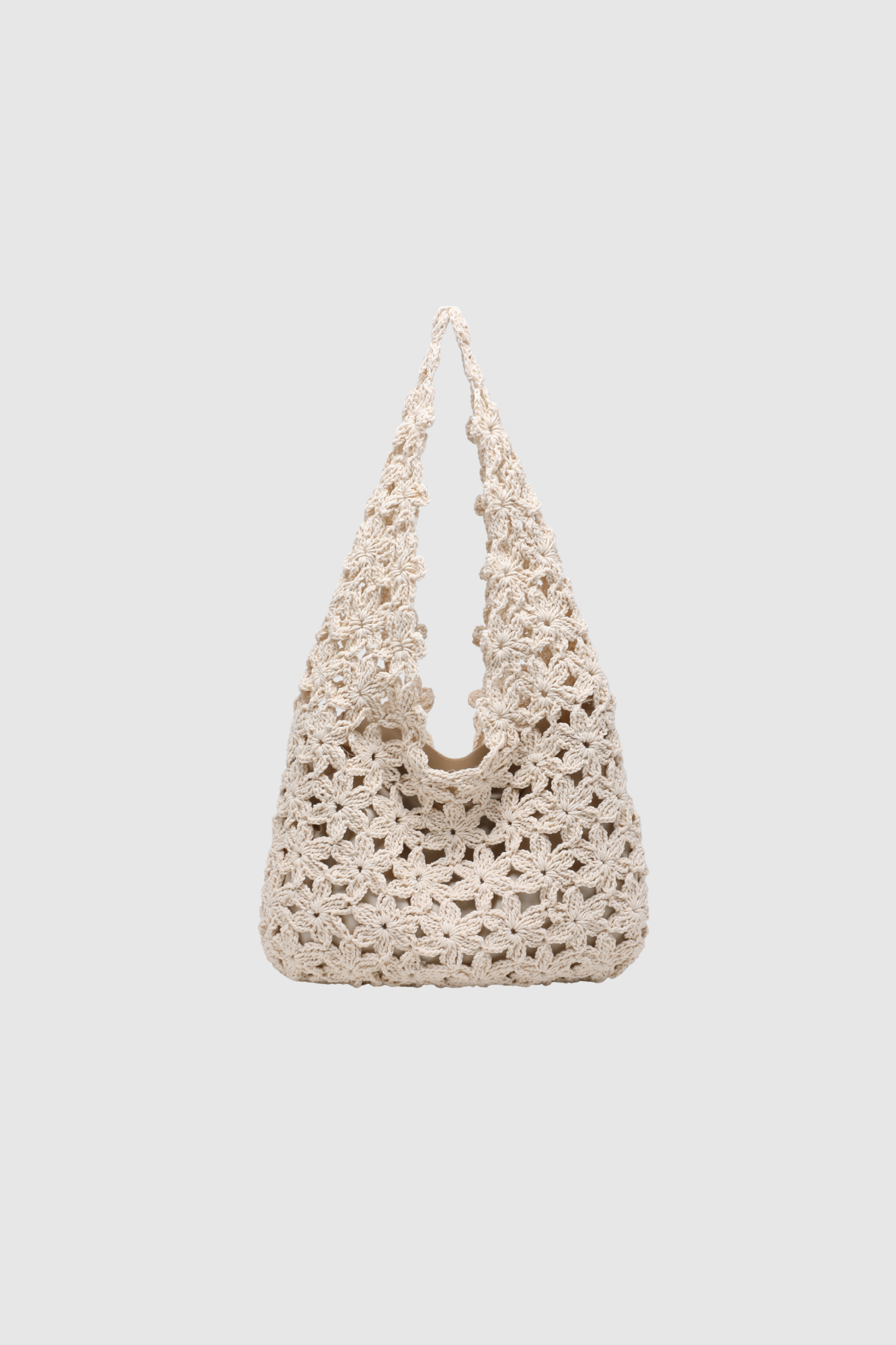 sac en crochet fleuri double image 1