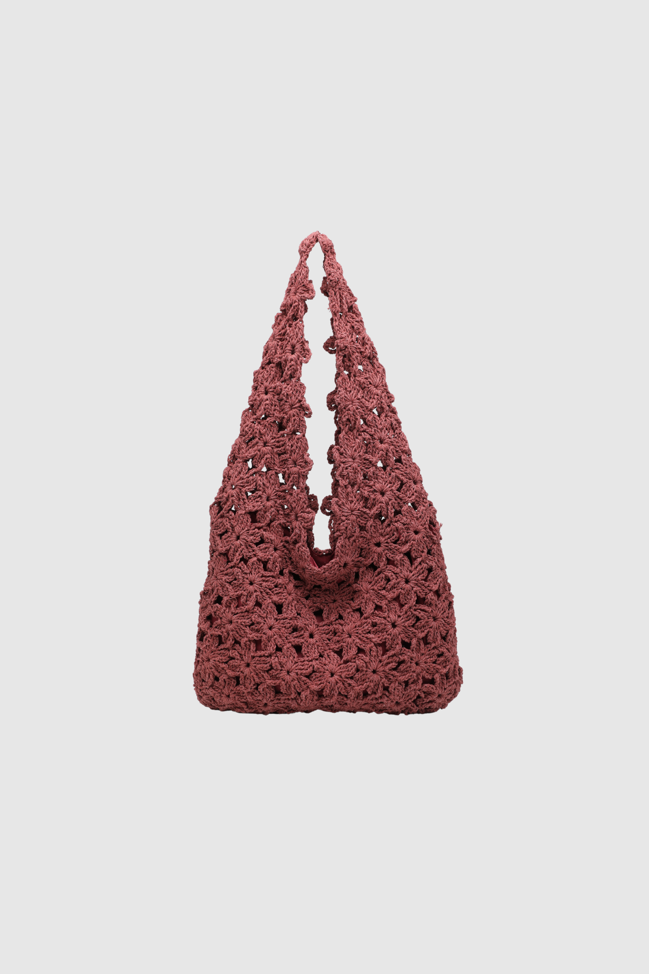 sac en crochet fleuri double image 3