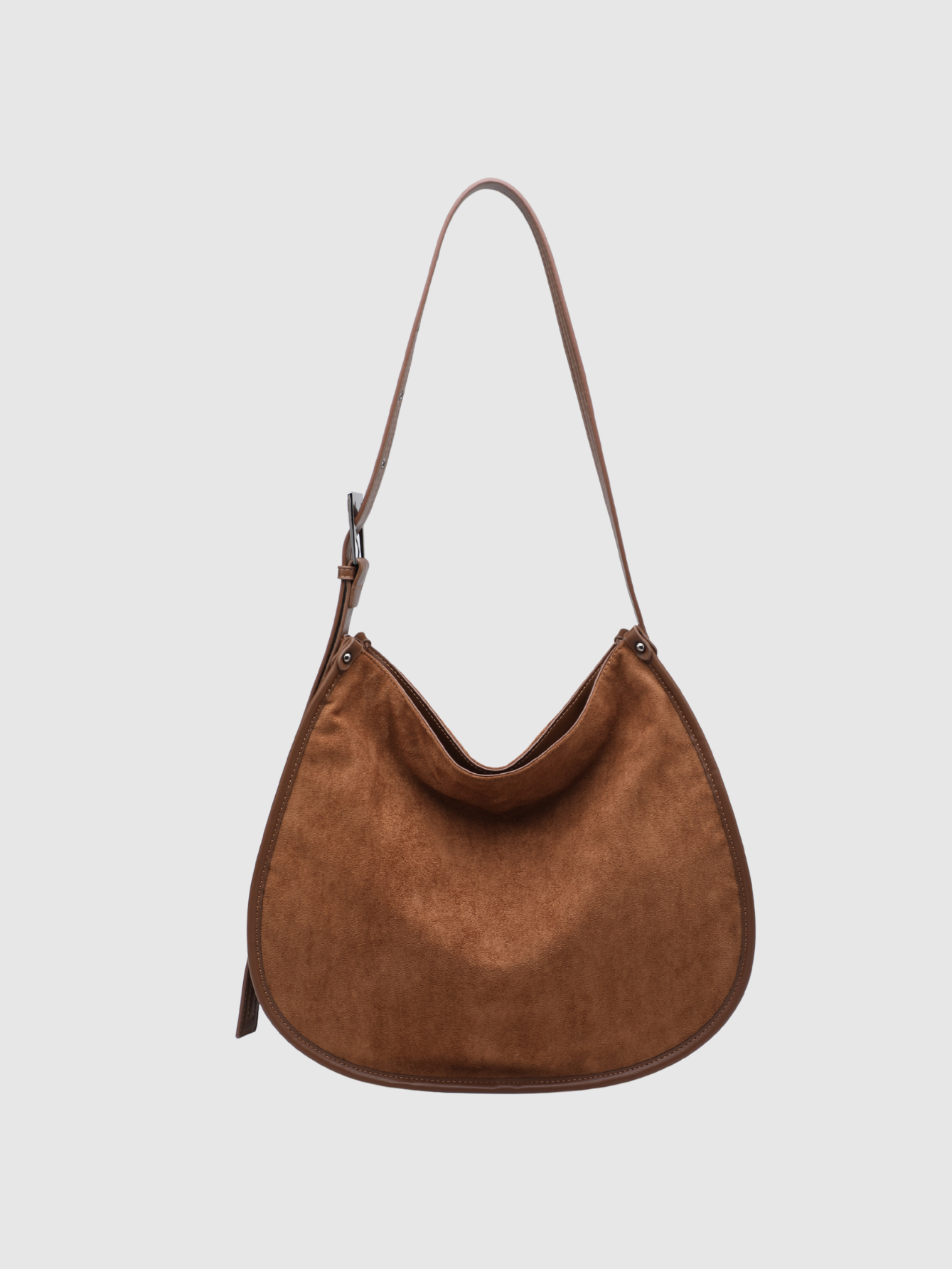 Sac hobo aspect daim camel