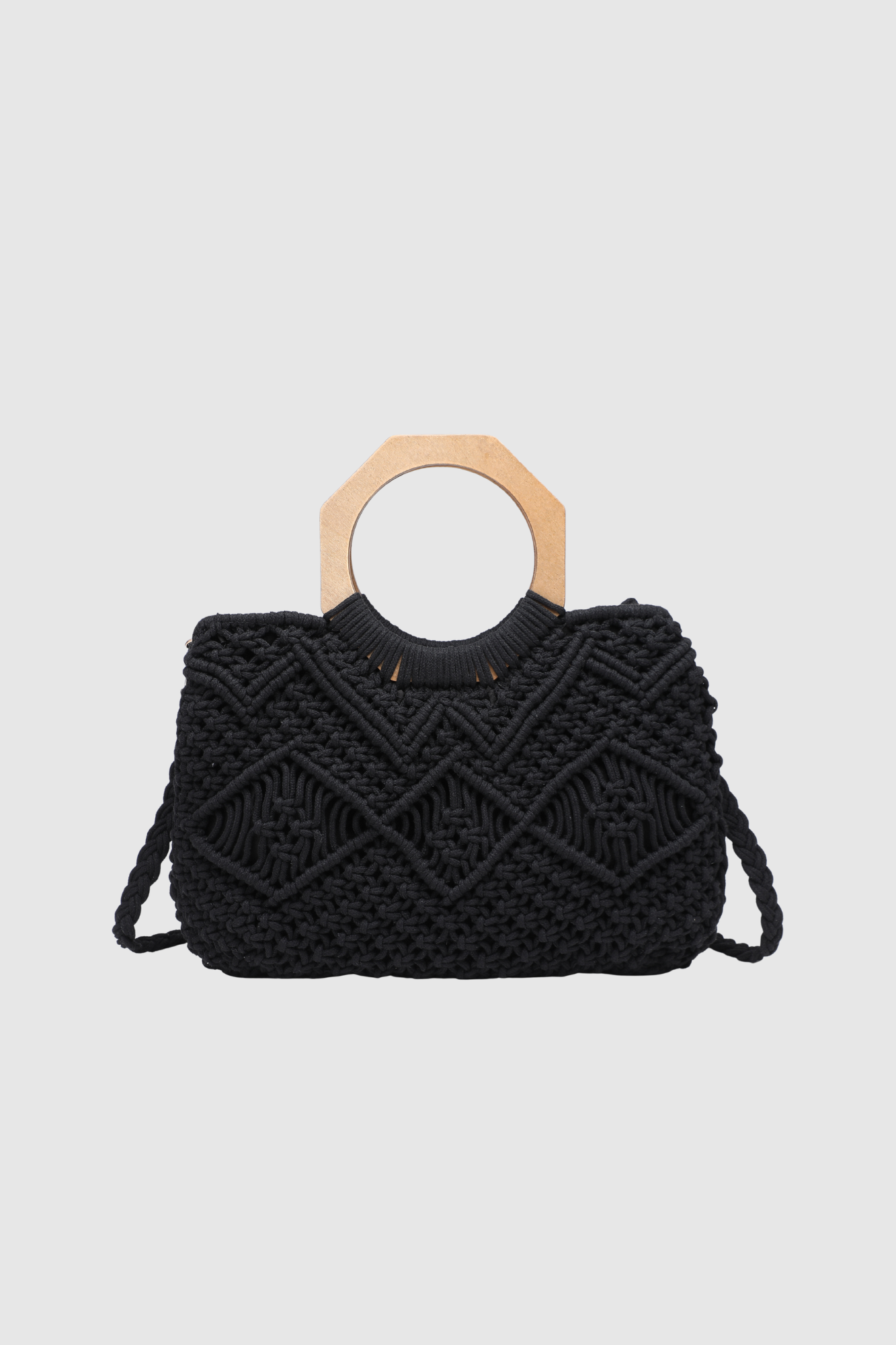 sac texture cache coeur en coton image 3