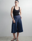 bermuda fluida efecto denim image 3