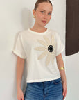 top13841 chemisier blanc decontracte a motif papillon image 1