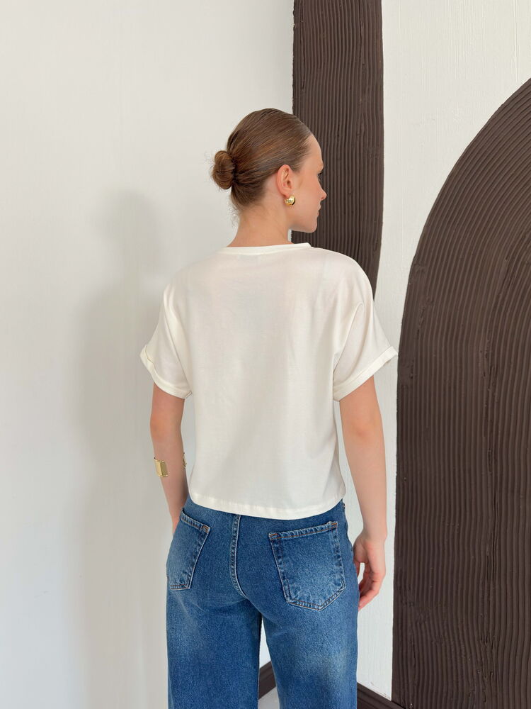 top13841 chemisier blanc decontracte a motif papillon image 5