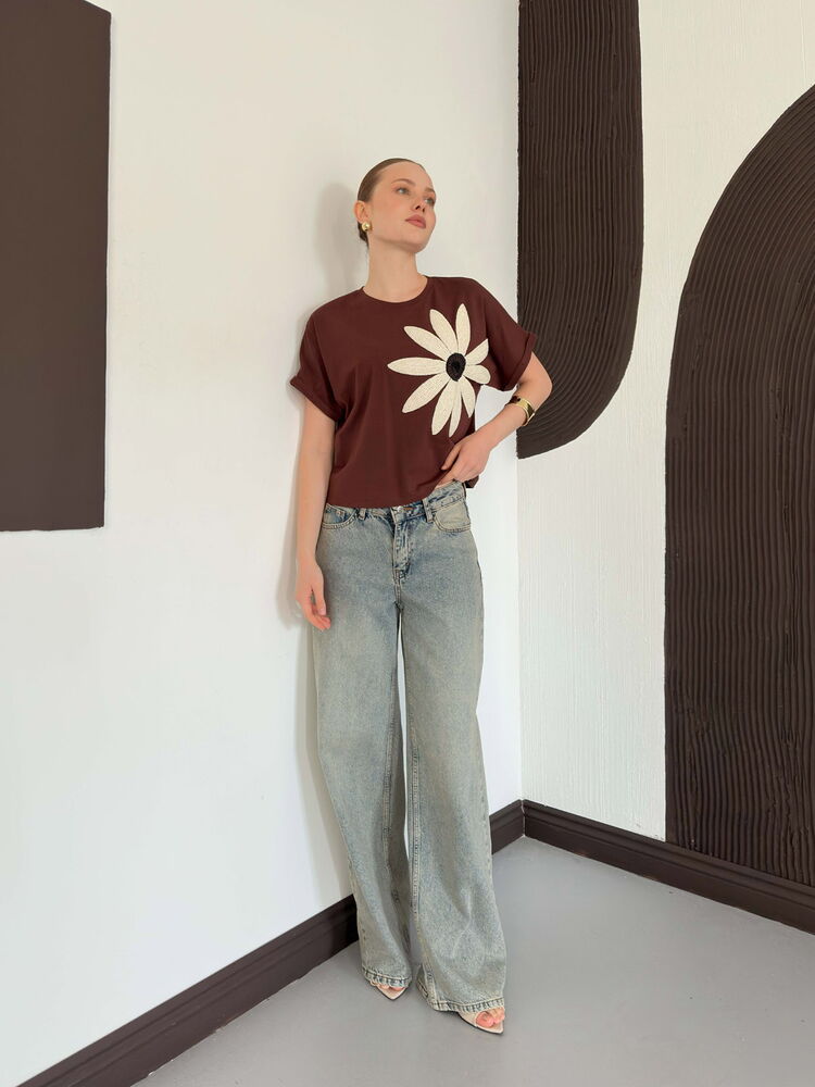top13849 chemisier brun decontracte mignon streetwear image 2