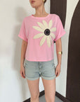 top13848 chemisier rose decontracte mignon avec motif papillon image 4