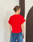 top13852 chemisier rouge decontracte mignon image 4