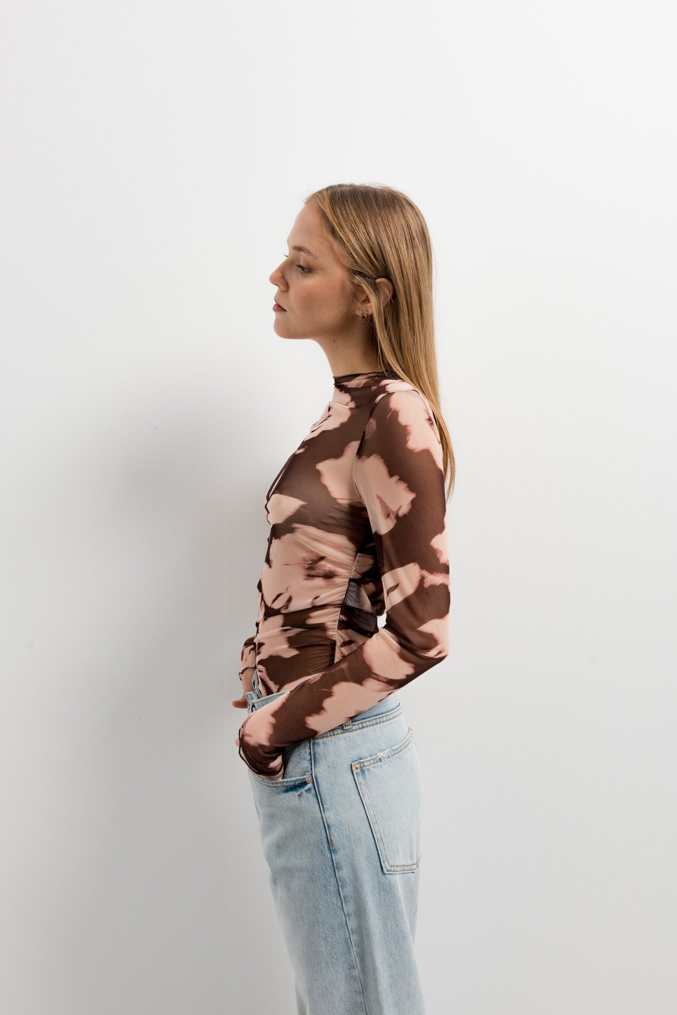 T-shirt en tulle imprimée Sapiato