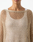top poncho ajouré en maille légère vue produit 04