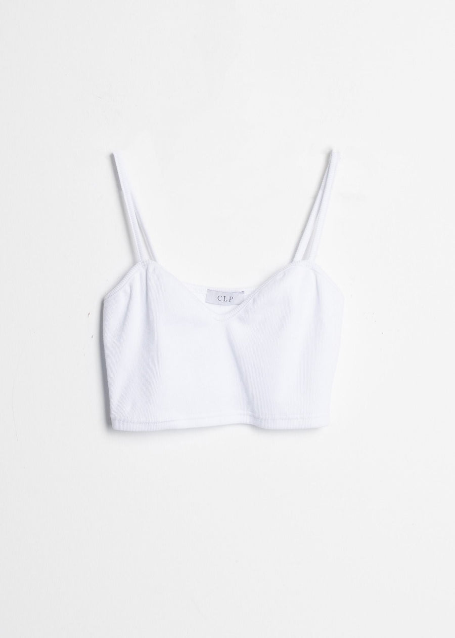 Caraco blanc cassé décolleté en V doux