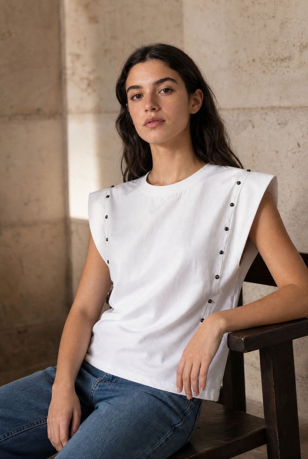 KDAPDT.02 top coton cloute col rond epaules larges 01