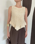 top13877 chemisier beige elegant vintage decontracte boho retro image 4