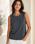 top debardeur a illets en coton image 1