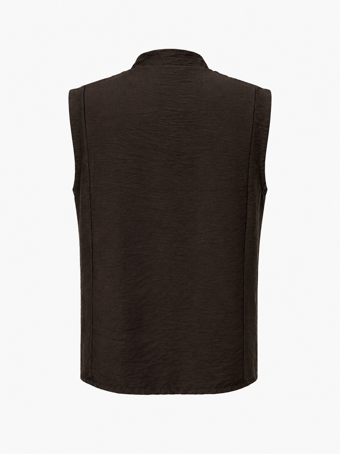 top gilet officier sans manches a boutons dores image 3