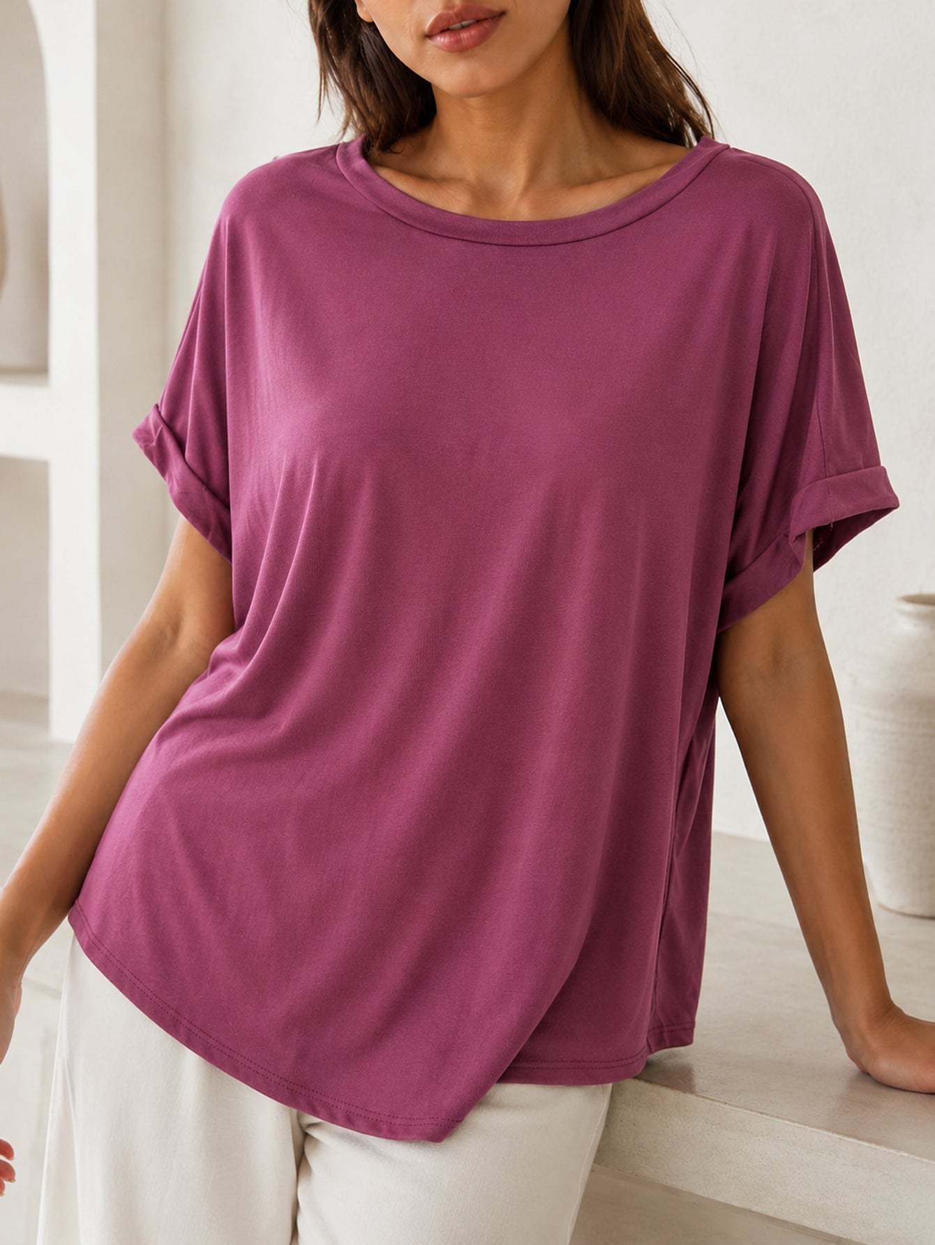 top oversize modal noir assis