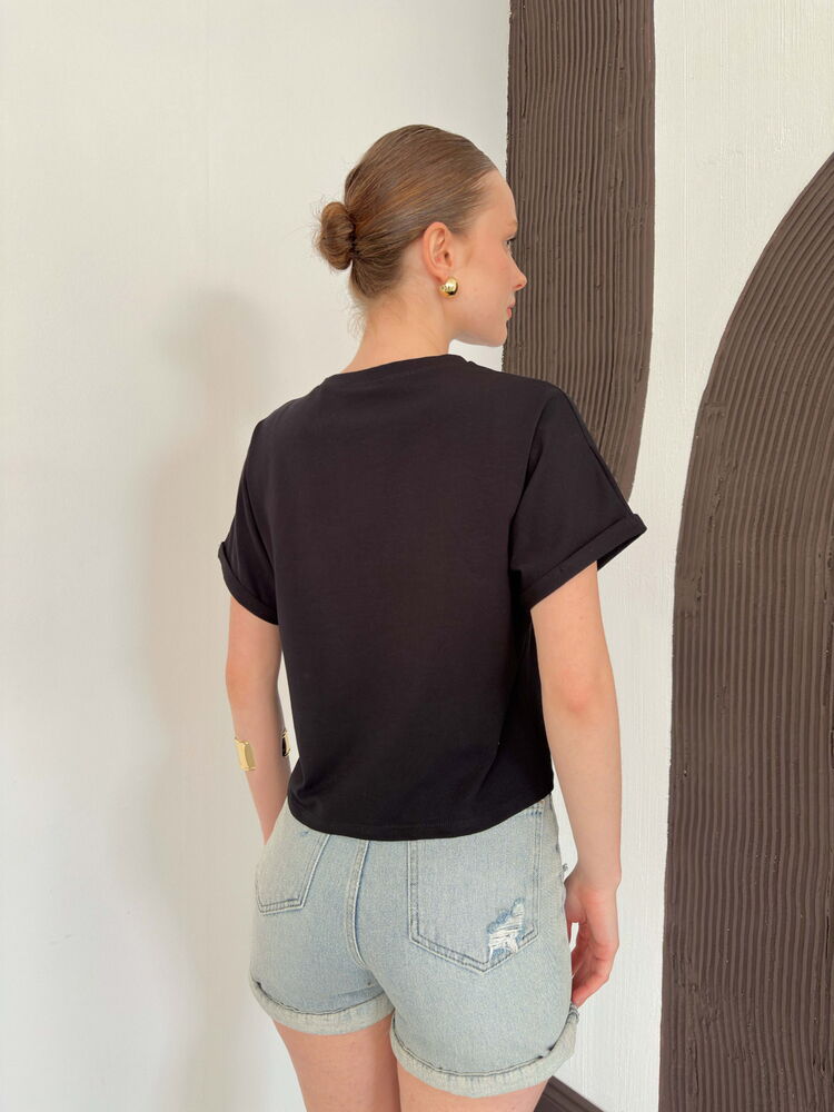 t shirt fleuri manches courtes image 4