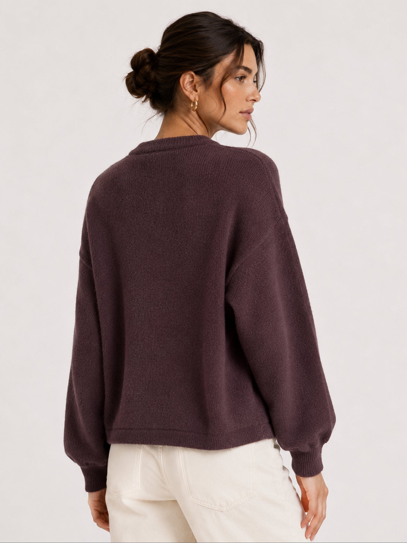 Cardigan dos prune