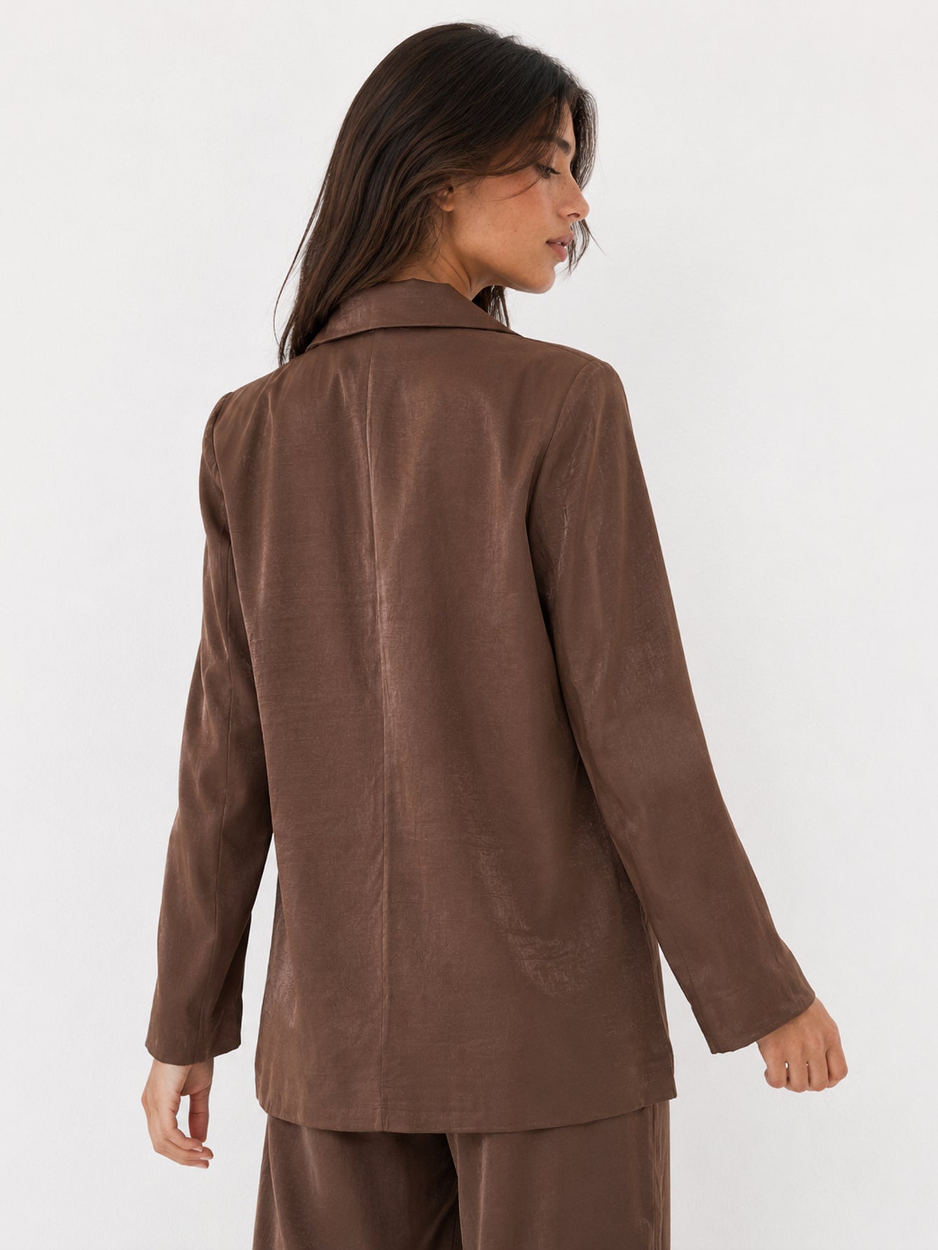 Veste marron vue de dos