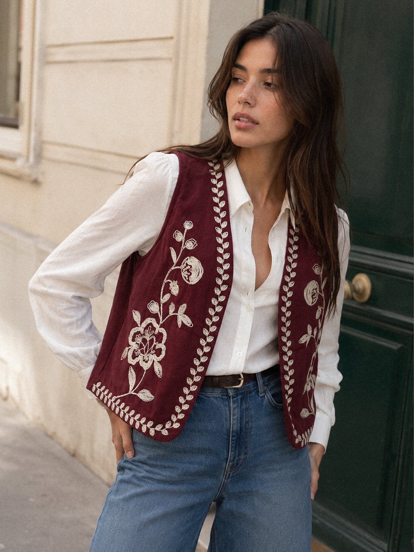 veste en coton pour femme vue 01