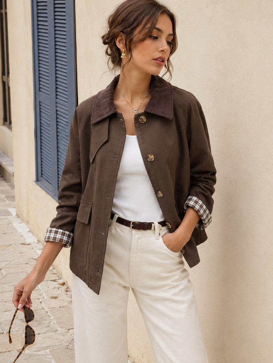 veste en coton pour femme vue 01