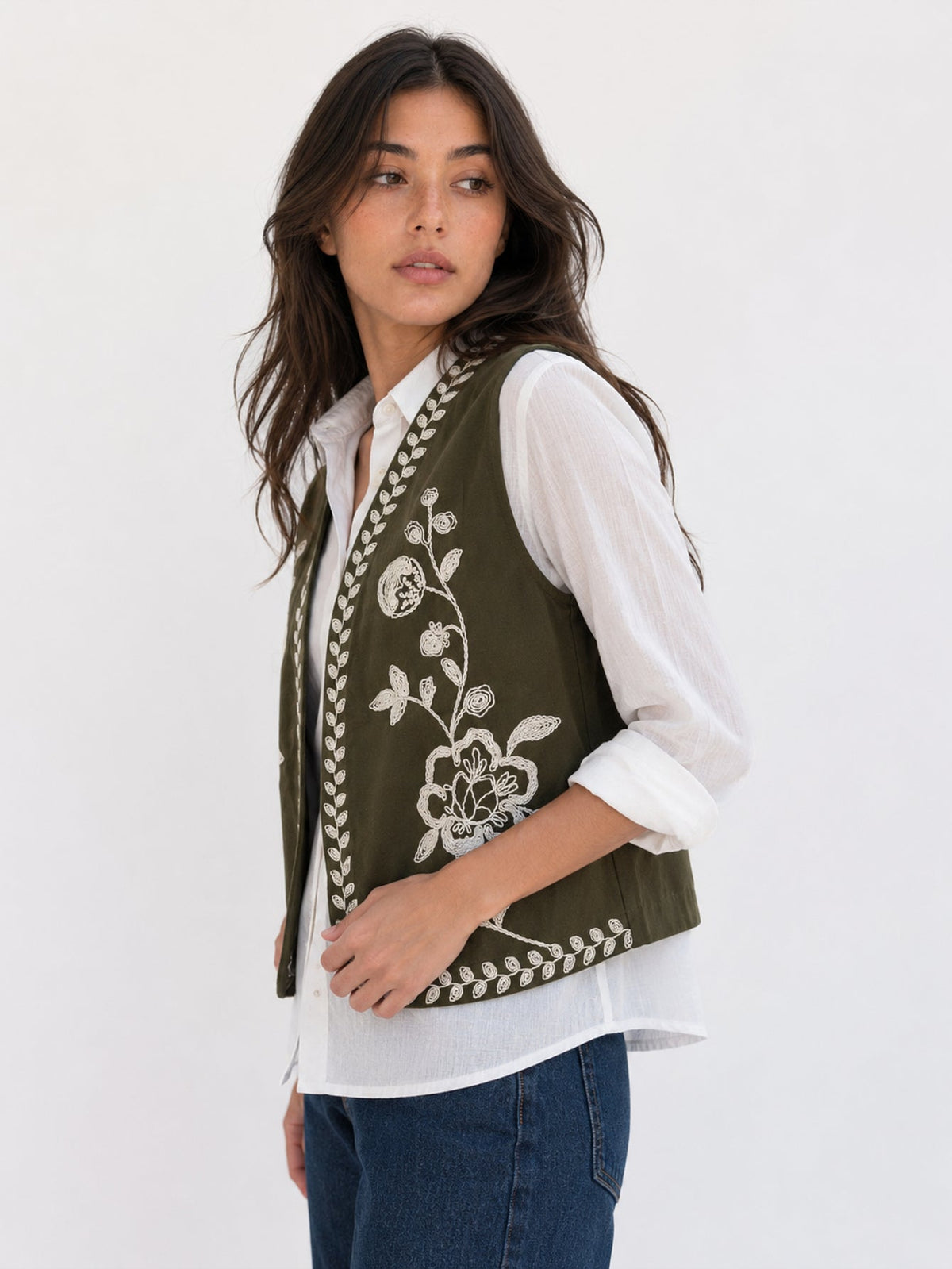 veste en coton pour femme vue 10