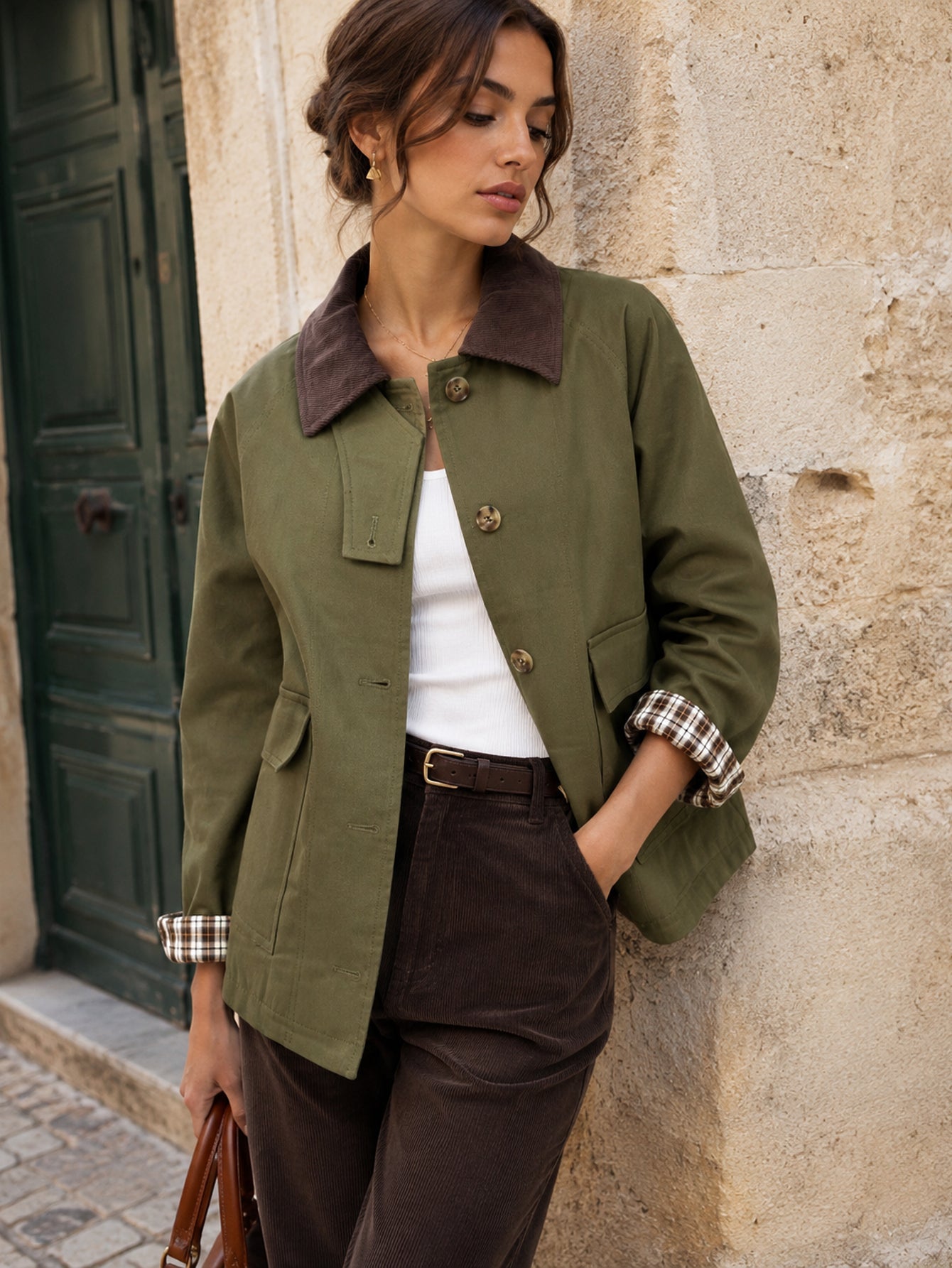 veste en coton pour femme vue 10