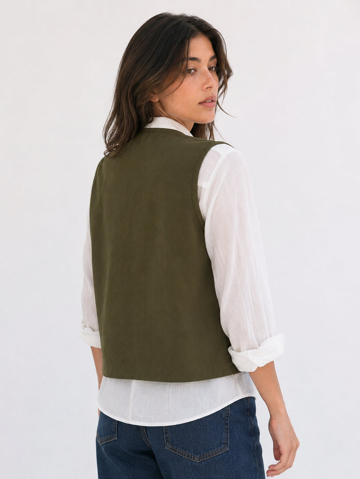 veste en coton pour femme vue 11