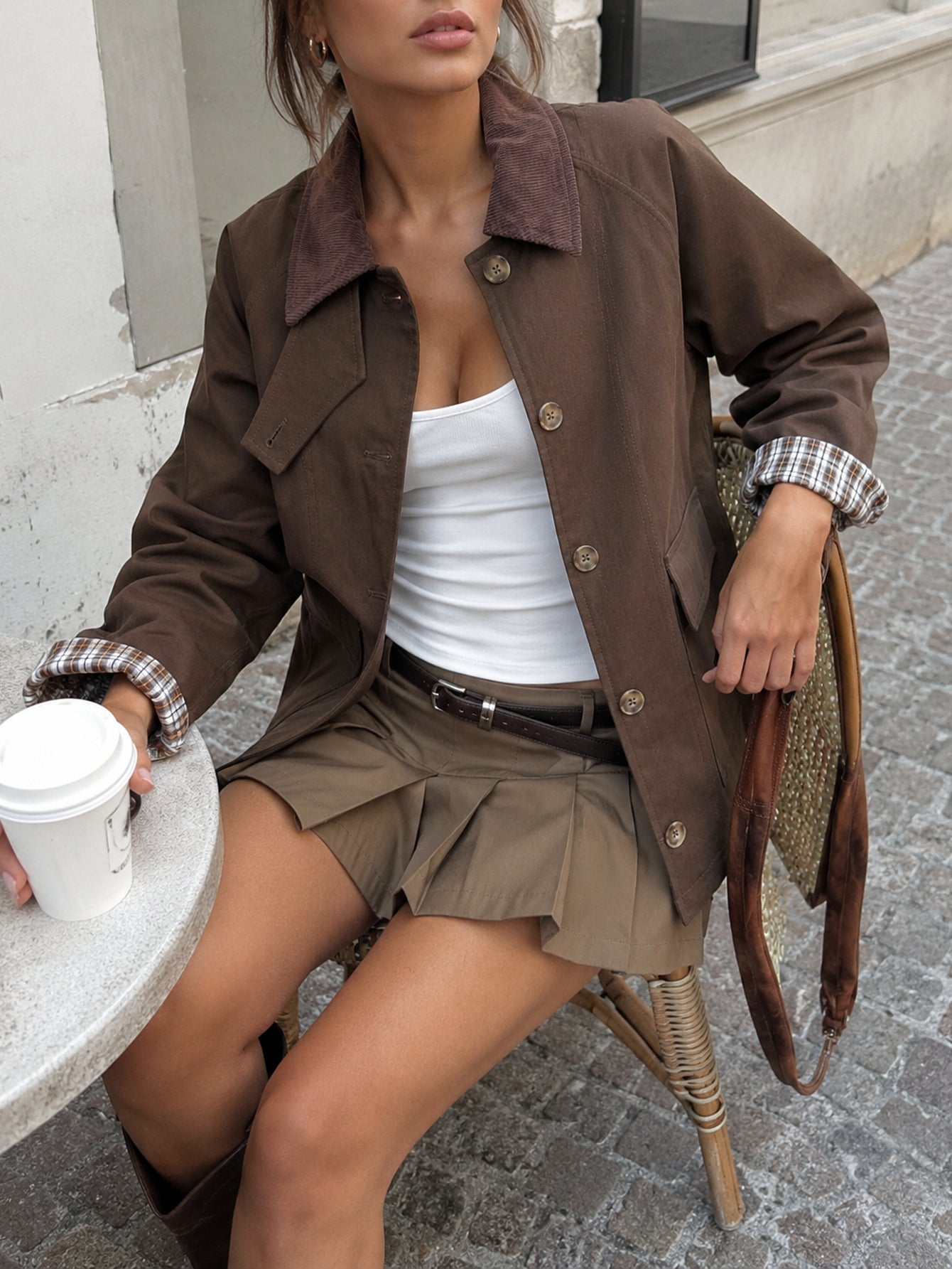 veste en coton pour femme vue 08