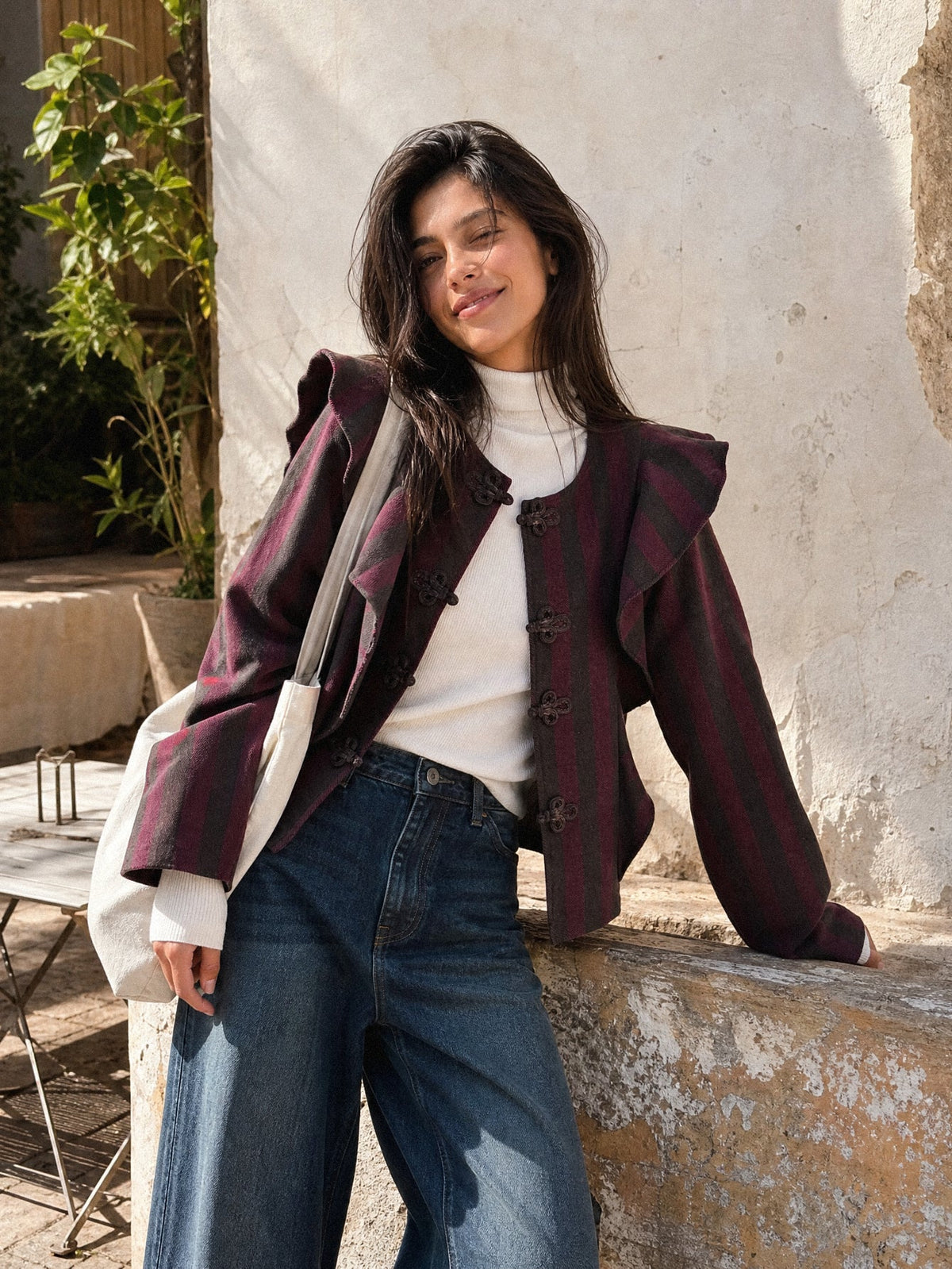veste en laine pour femme vue 10