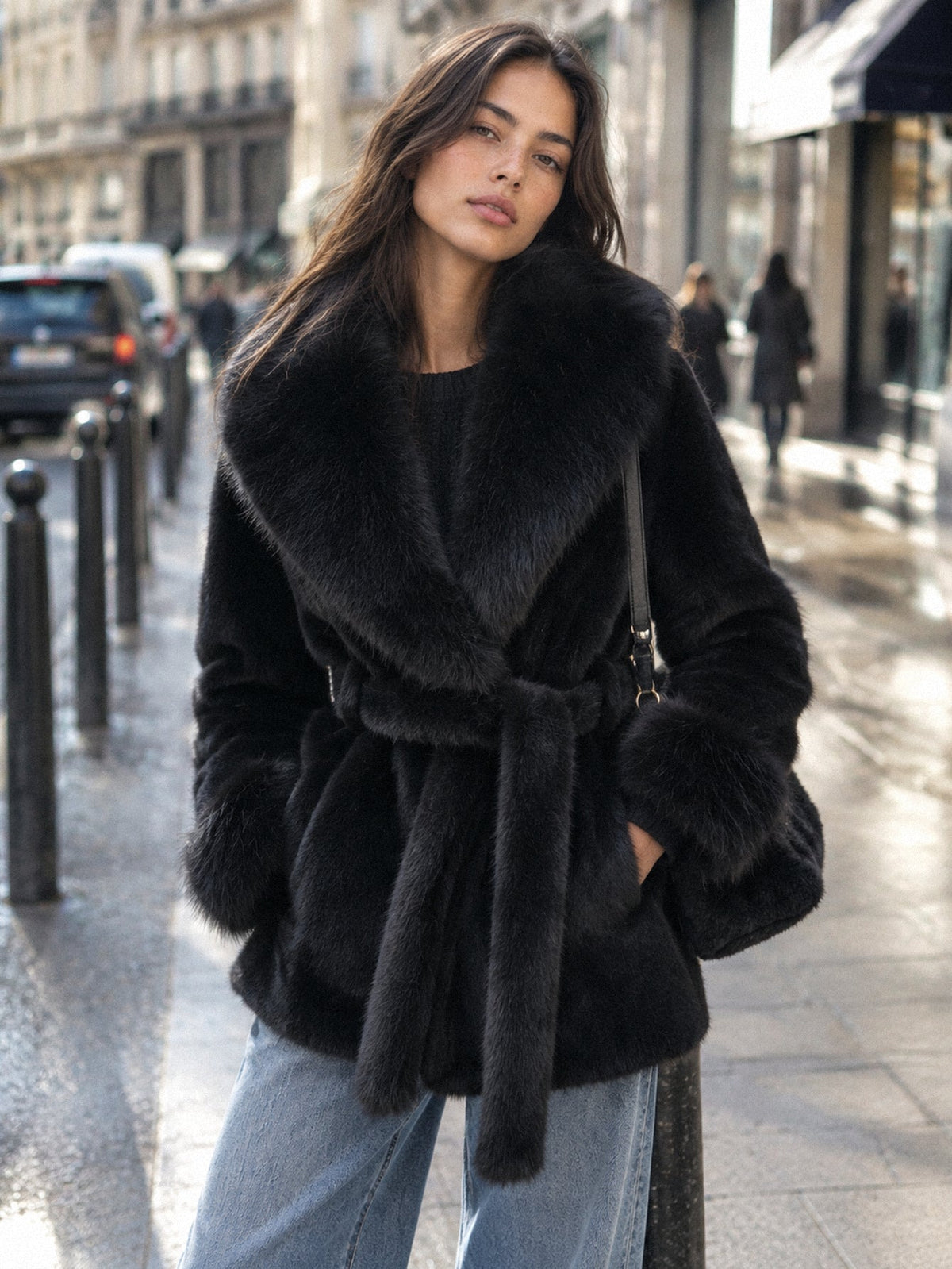 veste en laine pour femme vue 10